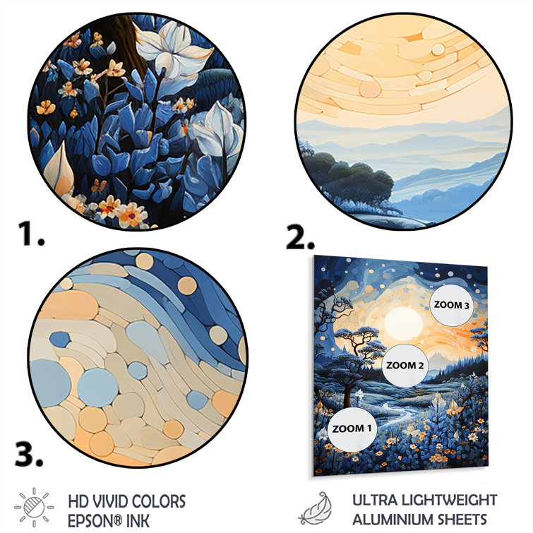 Latitude Run® Flower Blissful VI Floral & Botanical Metal